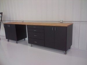 Custom garage workbench